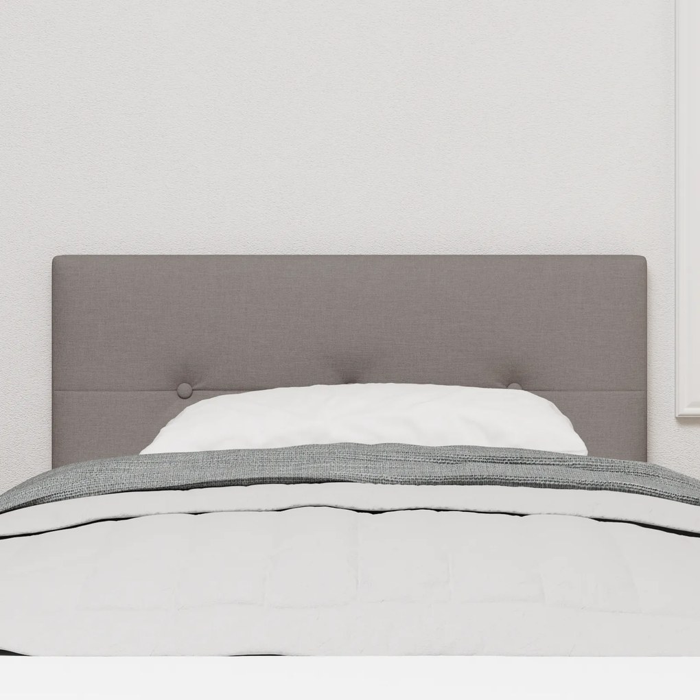 vidaXL LED Κεφαλάρι με φώτα λωρίδας LED Taupe 100 cm ύφασμα