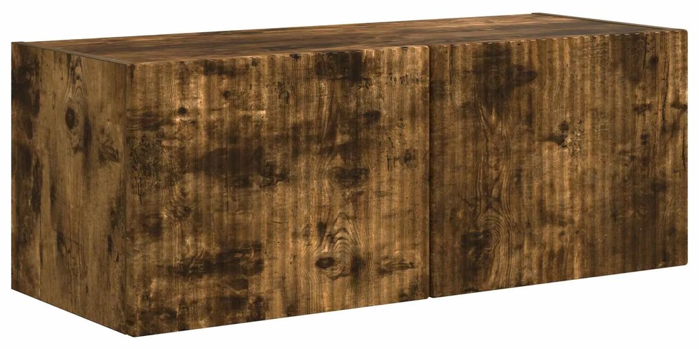 vidaXL 4 pcs Καπνιστό Δρύς