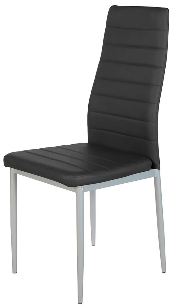 Καρέκλα ArteLibre ROSE Μαύρο PVC 53x39x96cm-14320017