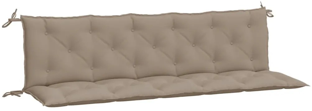 Μαξιλάρια Πάγκου Κήπου 2 τεμ. Taupe 180x50x7cm Ύφασμα Oxford - Μπεζ-Γκρι