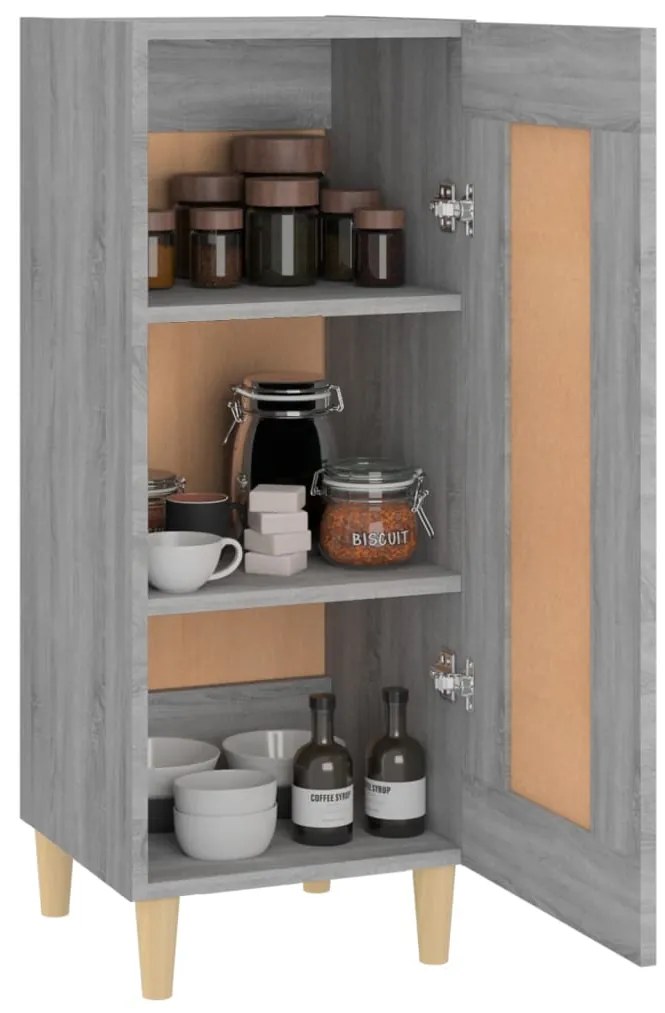 vidaXL Ντουλάπι Γκρι Sonoma 34,5x34x90 εκ. από Επεξεργασμένο Ξύλο