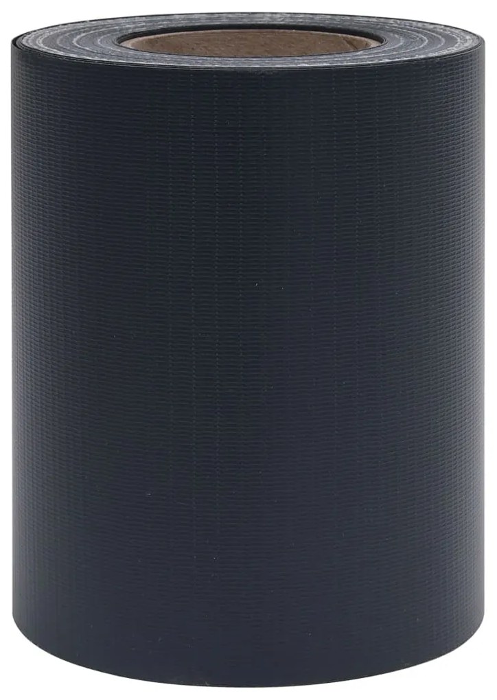 vidaXL Περιφράξεις Προστατευτικές 4 τεμ Σκούρο Γκρι Ματ 35x0,19 μ. PVC