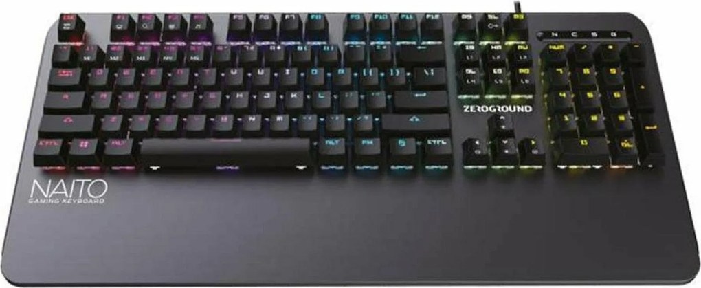Zeroground KB-3500G Naito Gaming Μηχανικό Πληκτρολόγιο με Outemu Brown διακόπτες και RGB φωτισμό (Αγγλικό US)