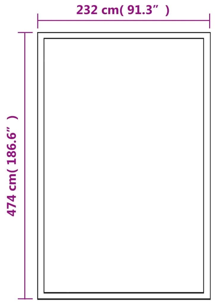 Θερμοκήπιο 481 x 250 x 195 εκ. 23,44 μ³ Αλουμινίου - Διαφανές