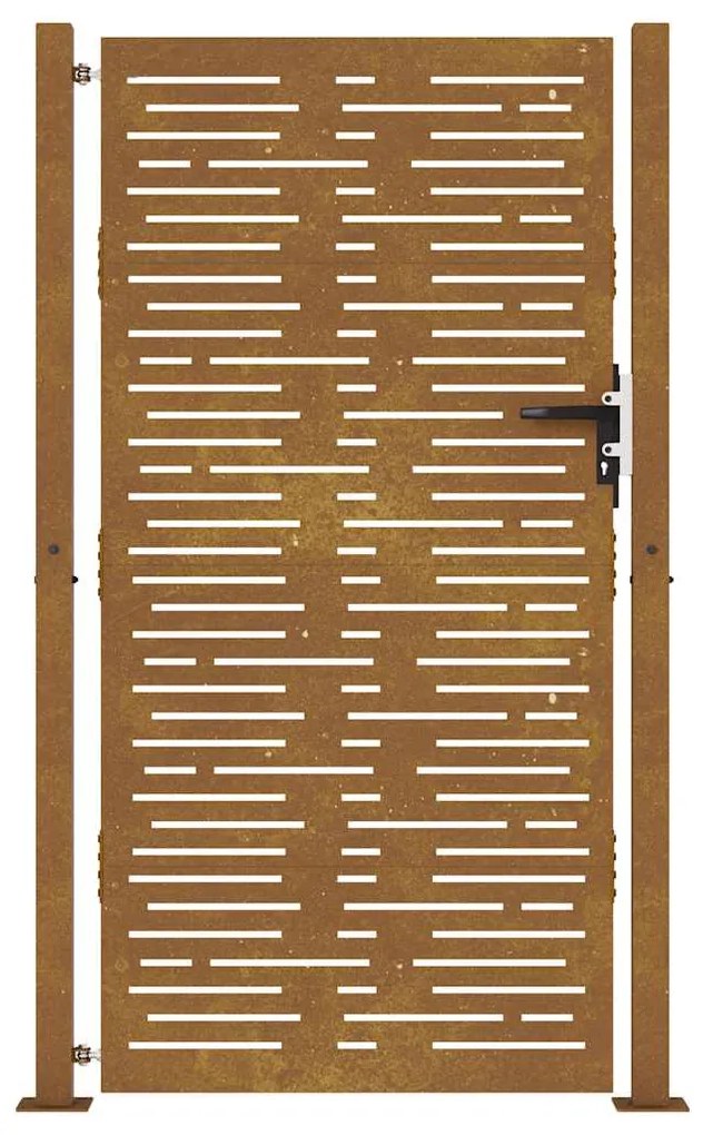 vidaXL Πόρτα Κήπου Τετράγωνη 100x200 εκ. από Ατσάλι Corten