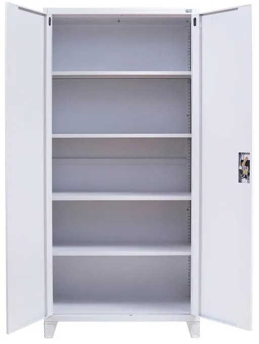 Ντουλάπα Everet Fylliana Μεταλλική Λευκό 90x40x190 εκ. 90x40x190 εκ.