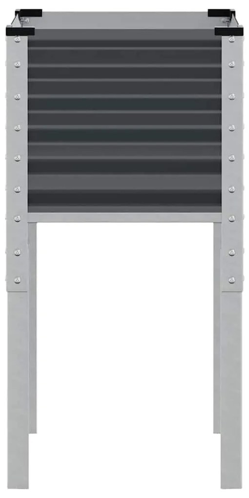 vidaXL Ζαρντινιέρα Κήπου Ανθρακί 45x45x88 εκ. από Ατσάλι