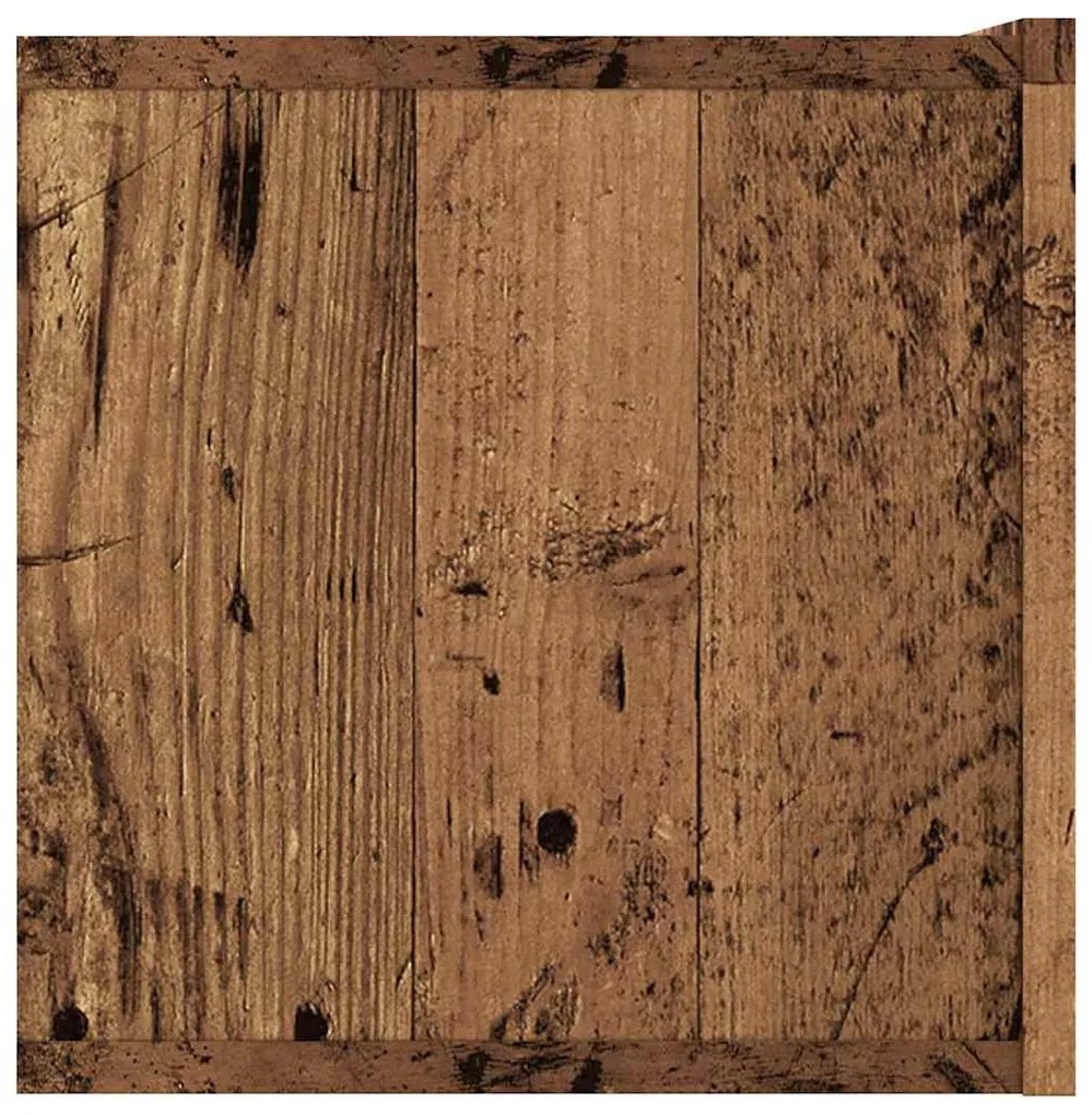 Ντουλάπι Τηλεόρασης Τοίχου Παλιό Ξύλο 120x30x30 εκ Επ. Ξύλο 856020