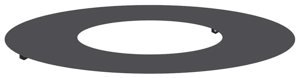 vidaXL Flat Ring Δέντρου Μαύρο Ø30/60 εκ Χάλυβας