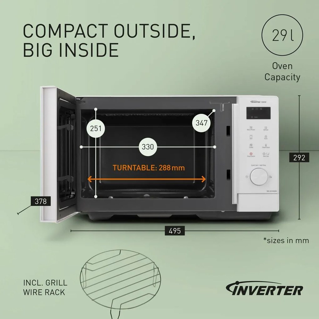 Φούρνος Μικροκυμάτων με Γκριλ Panasonic