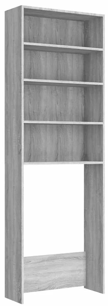 vidaXL Ντουλάπι Πλυντηρίου Γκρι Sonoma 64 x 24 x 190 εκ.