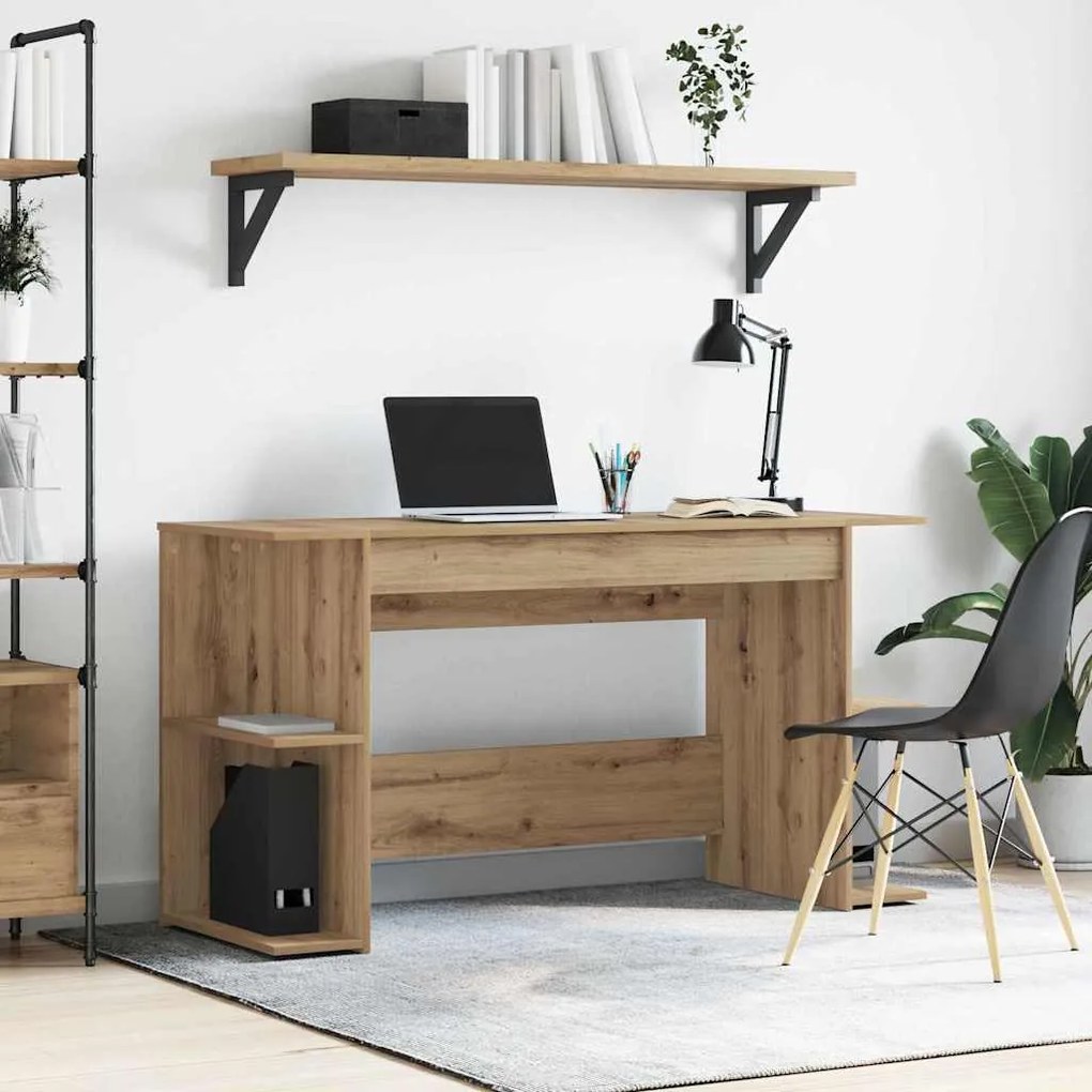 vidaXL Γραφείο artisan δρυς 140 x 50 x 75 εκ. Επεξεργασμένο ξύλο