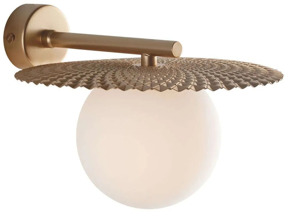 Φωτιστικό Τοίχου - Απλίκα Chaplin I-CHAPLIN-AP ORO 1xG9 Led Φ22cm 16,5cm Gold Luce Ambiente Design Metal, Glass
