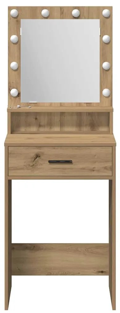 vidaXL Κομοδίνο artisan δρυς 50 x 41 x 135 εκ Επεξεργασμένο ξύλο