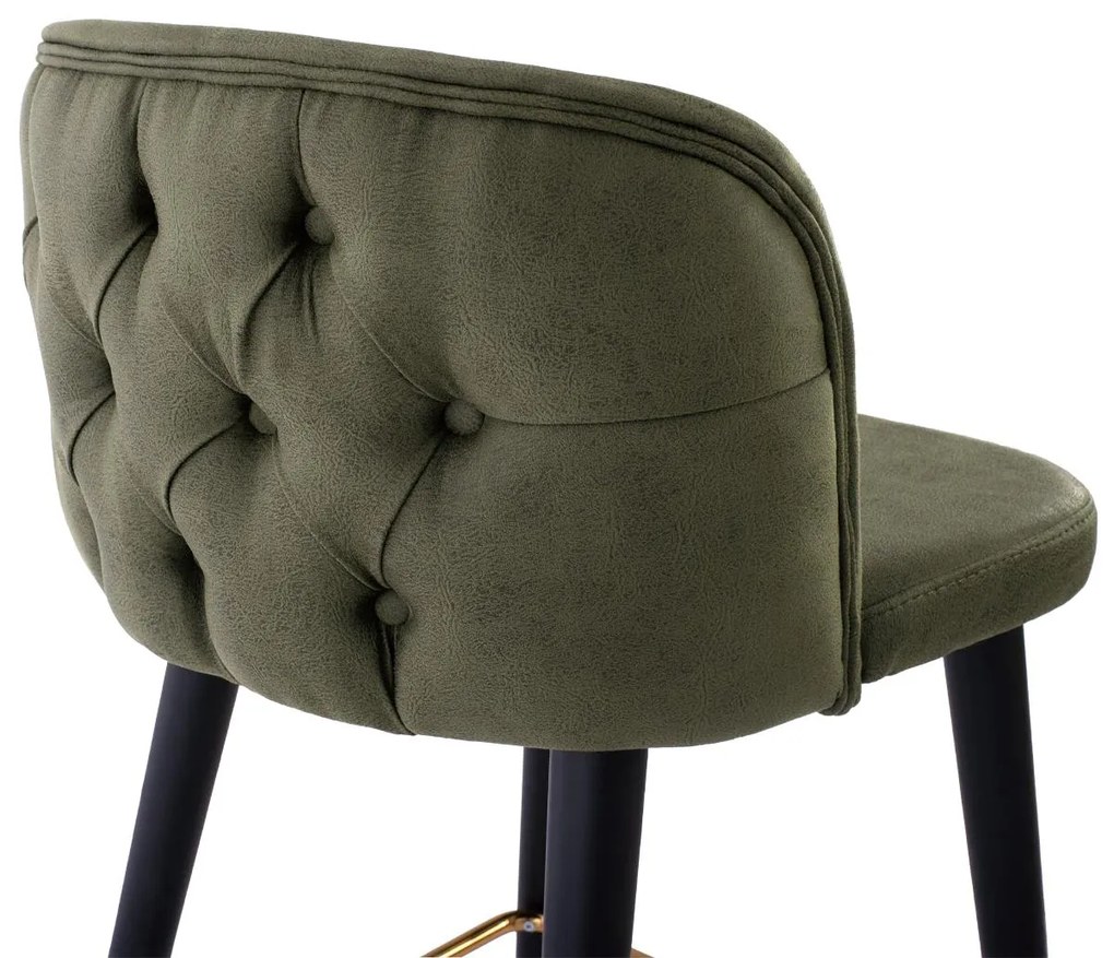 Σκαμπό μπαρ MARCELLO C9280.13 Επαγγελματικό T.NUBUCK Κυπαρισσί με Ξύλινα πόδια 50x49,5x101,5Υεκ.