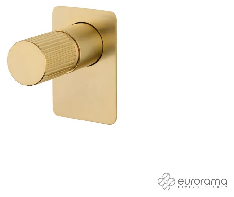 Eurorama OSO Μίκτης εντοιχισμού 1 εξόδου Light Gold Brushed
