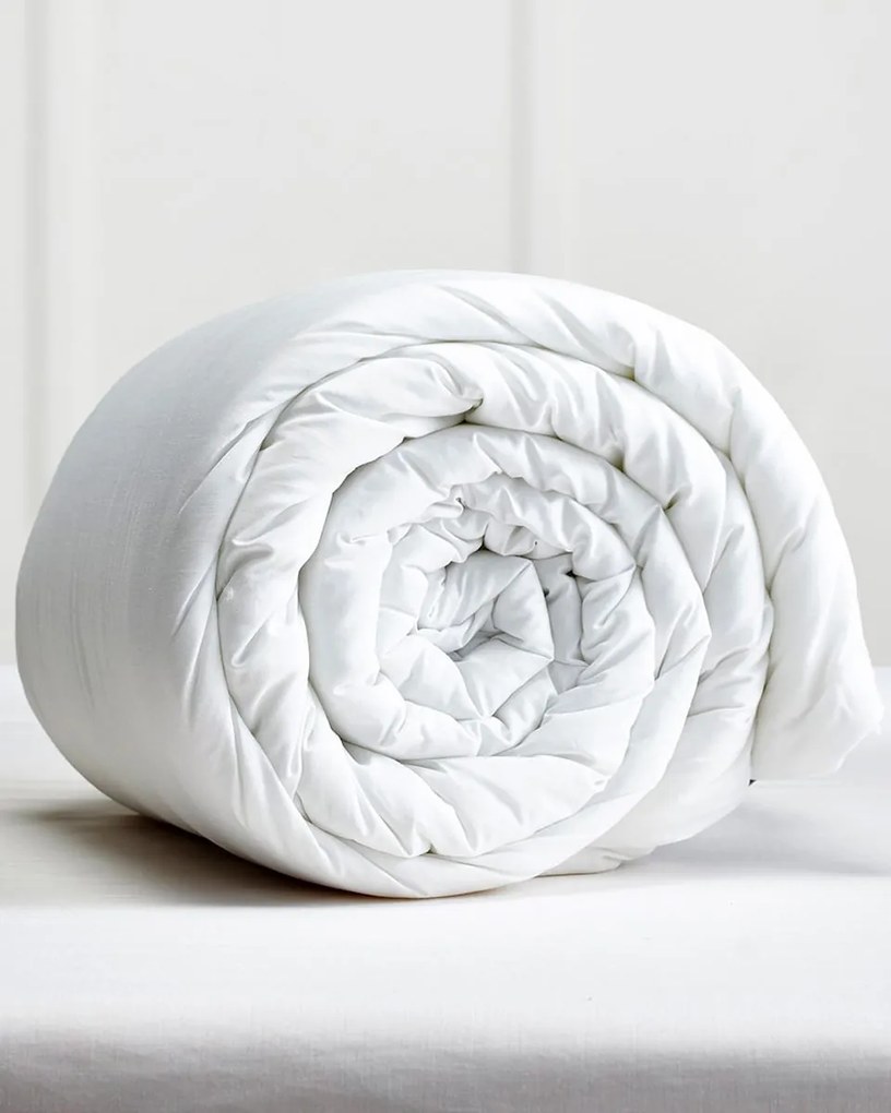 Λευκό Καπιτονέ Λεπτό Πάπλωμα 4 Εποχών Πουπουλένια Αίσθηση Down Alternative 200 Μονή (160x240cm) Άσπρο