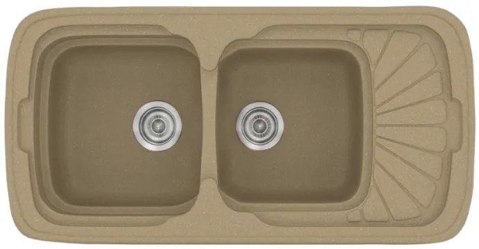 Sanitec Classic 304 Metallic Cream Νεροχύτης