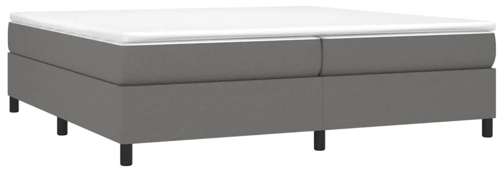 ΚΡΕΒΑΤΙ BOXSPRING ΜΕ ΣΤΡΩΜΑ ΣΚΟΥΡΟ ΓΚΡΙ 200X200 ΕΚ. ΥΦΑΣΜΑΤΙΝΟ 3144448