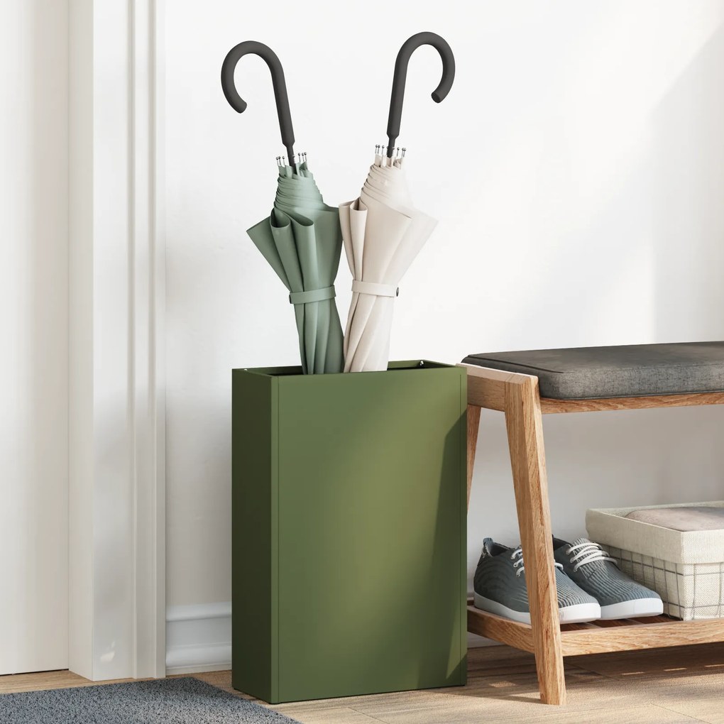 vidaXL Σταντ Ομπρέλας Ελιάς - 28x12x41 εκ - Φτιαγμένο από Χάλυβα