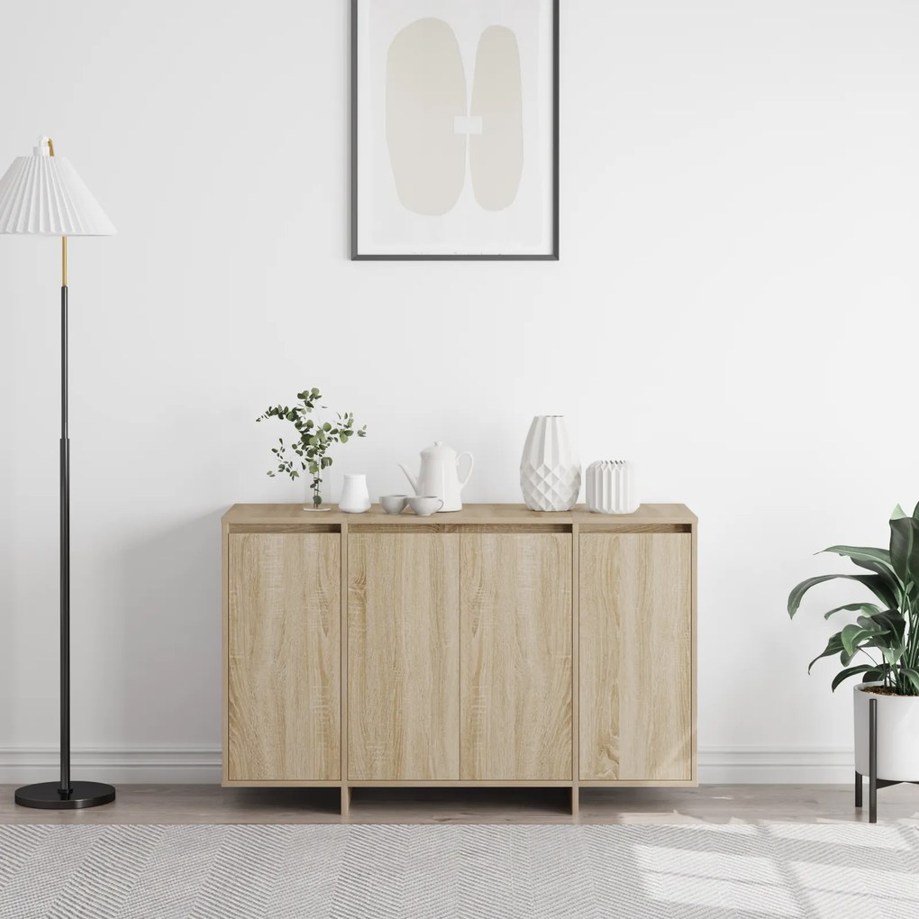 vidaXL Πλευρικό Γραφείο Sonoma Oak Sonoma Oak Επεξεργασμένο ξύλο