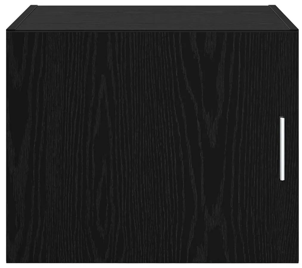 vidaXL Ντουλάπα Τοίχου Επιτοίχιο Μαύρη δρυς 50 x 42.5 x 40 εκ.