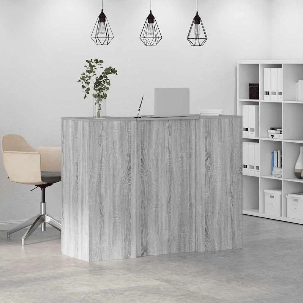 vidaXL Γραφείο υποδοχής 135x50x103,5 εκ. Επεξεργασμένο Ξύλο