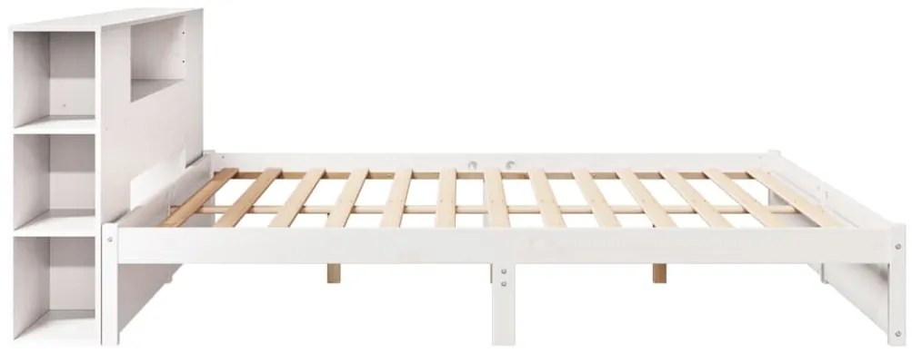 vidaXL Κρεβάτι Βιβλιοθήκη Χωρίς Στρώμα 180x200 εκ Μασίφ Ξύλο Πεύκου