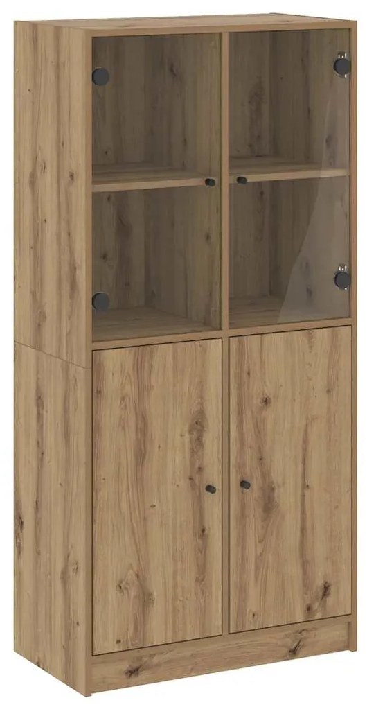 vidaXL Ντουλάπα με Πόρτες Αρτισιανή Δρυς 68x37x142 εκ. Επεξ. Ξύλο