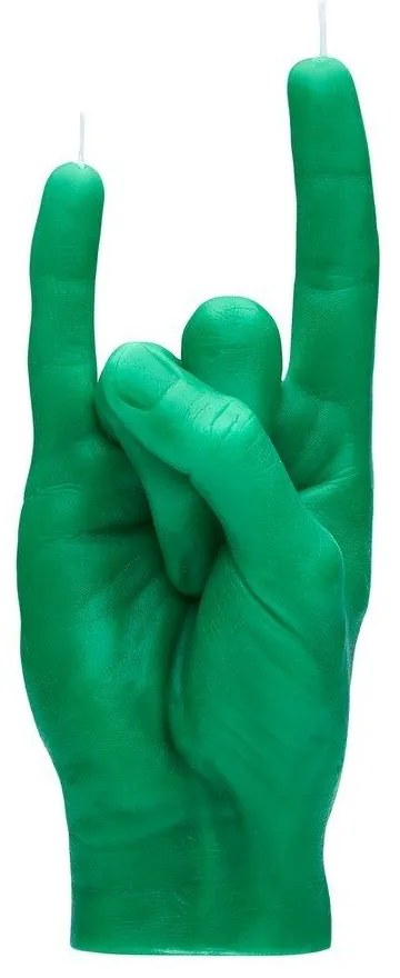 Κερί Χειρονομίας You Rock 310gr 20x8x7,5cm Green Candle Hand Paraffin
