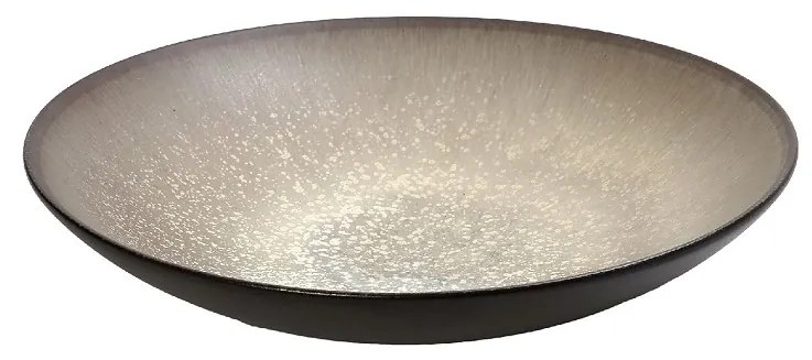 Πιάτο Φαγητού Βαθύ Stoneware Μπεζ-Καφέ Sensation ESPIEL 21x21x5εκ. GMT418K2