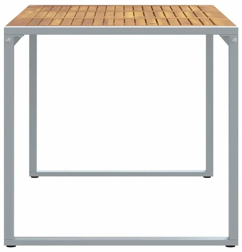 vidaXL Τραπέζι Κήπου για Φαγητό Γκρι 140 x 80 x 75 cm