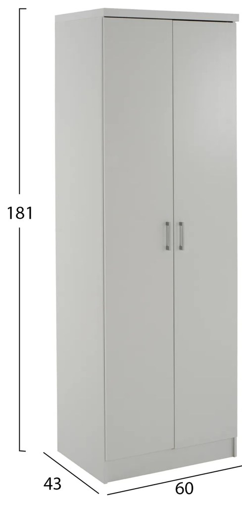 ΝΤΟΥΛΑΠΑ 2ΦΥΛΛΗ BAILEY ΜΕ ΤΡΙΑ ΡΑΦΙΑ HM337.05 ΜΕΛΑΜΙΝΗ ΛΕΥΚΗ 60Χ43Χ181Υεκ.