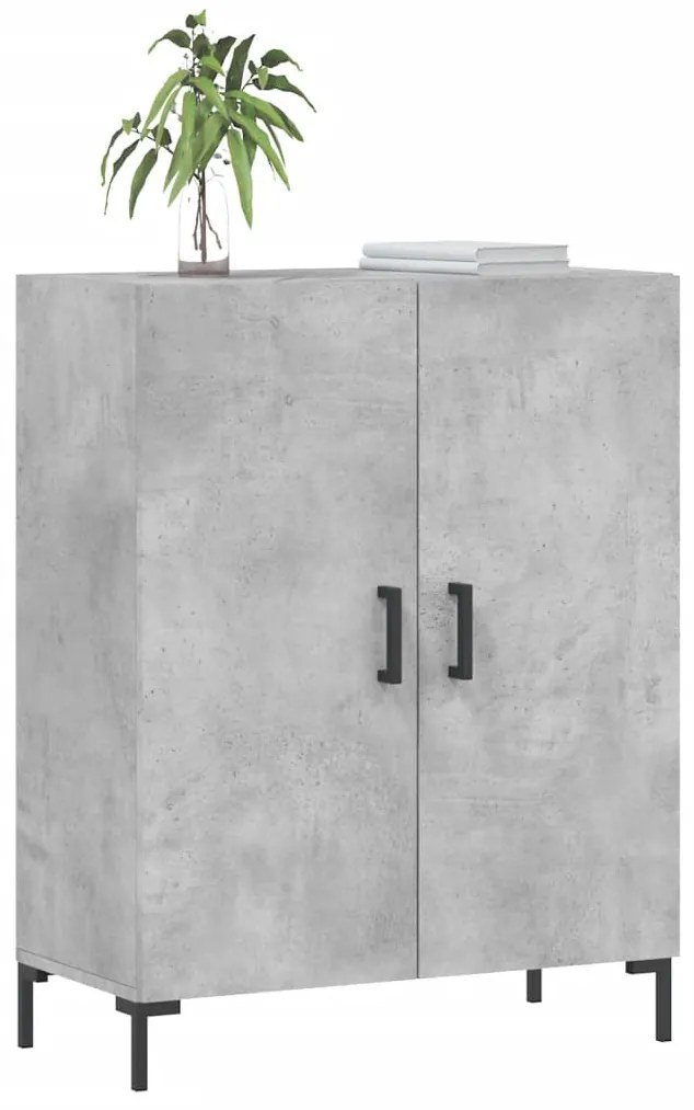vidaXL Ντουλάπι Γκρι Σκυροδέματος 69,5x34x90 εκ. Επεξεργασμένο Ξύλο