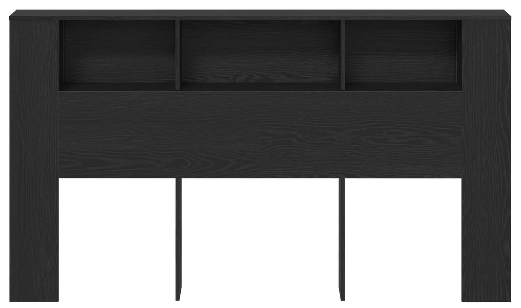 vidaXL Κεφαλάρι Ντουλάπα σε Μαύρη Δρυ - 180x18.5x102.5 εκ.