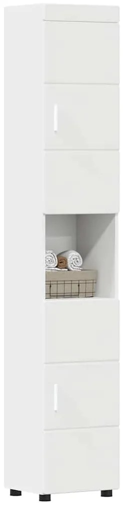 vidaXL Ντουλάπι Μπάνιου με αποθήκευση TULUM Λευκό 37 x 31.5 x 203 εκ