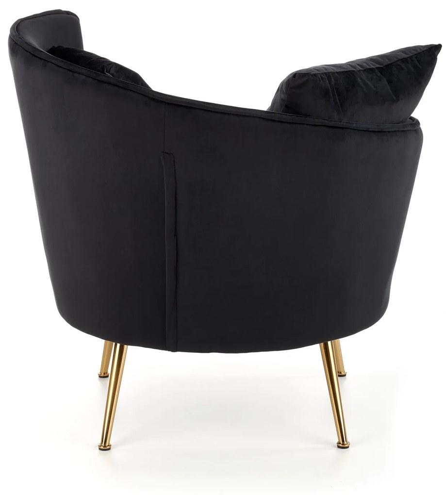 ALMOND leisure chair color: black