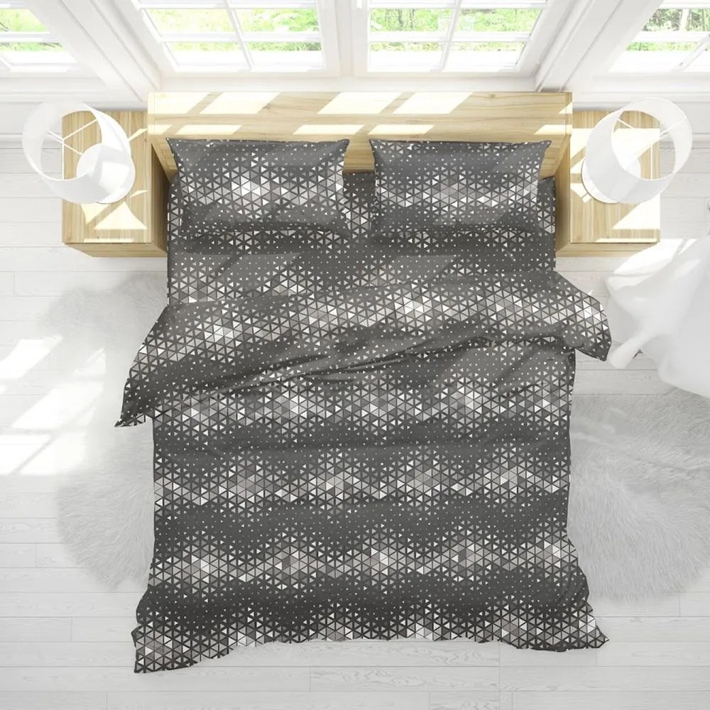 Πάπλωμα Κάρτερ (Σετ 3τμχ) Anthracite Viopros Υπέρδιπλo 220x240cm 100% Βαμβάκι