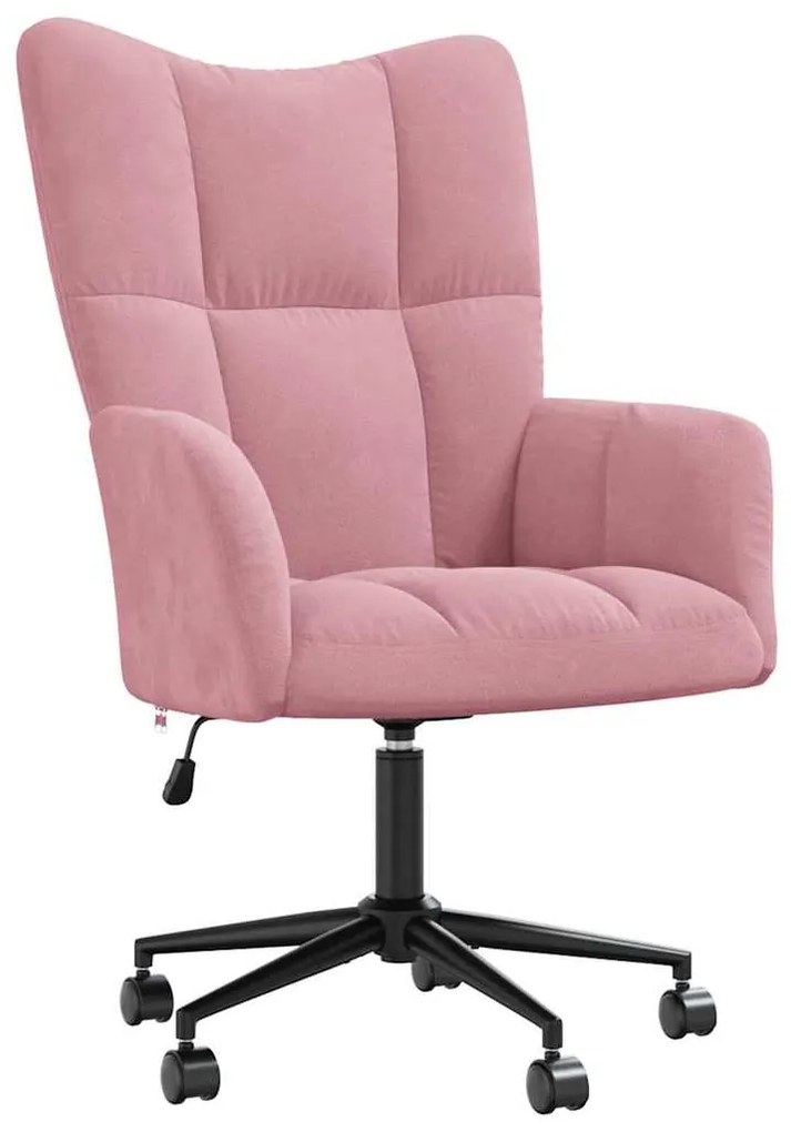 vidaXL Πολυθρόνα Relax Ροζ Βελούδινη