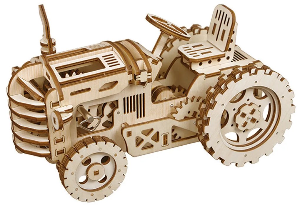 3D Puzzle Ξύλινο Μηχανικό Τρακτέρ Robotime LK401