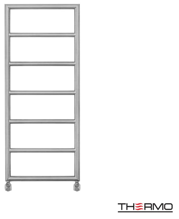 Thermo Tempo Θερμαινόμενη πετσετοκρεμάστρα 120x50cm Inox Brushed ΔΕΝ ΠΕΡΙΛΑΜΒΑΝΤΟΝΤΑΙ ΔΙΑΚΟΠΤΕΣ &amp; ΑΝΤΙΣΤΑΣΕΙΣ