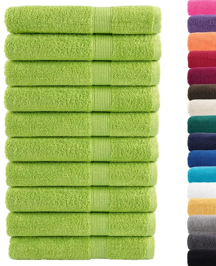 Πετσέτες Σάουνας SOLUND 10 Τεμ. Πράσινη 80x200 εκ. 600 γρ/μ² 137508