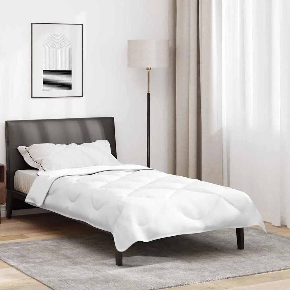 Κουβέρτα 2 σε 1 Λευκό 155 x 220 cm Πολυεστέρας