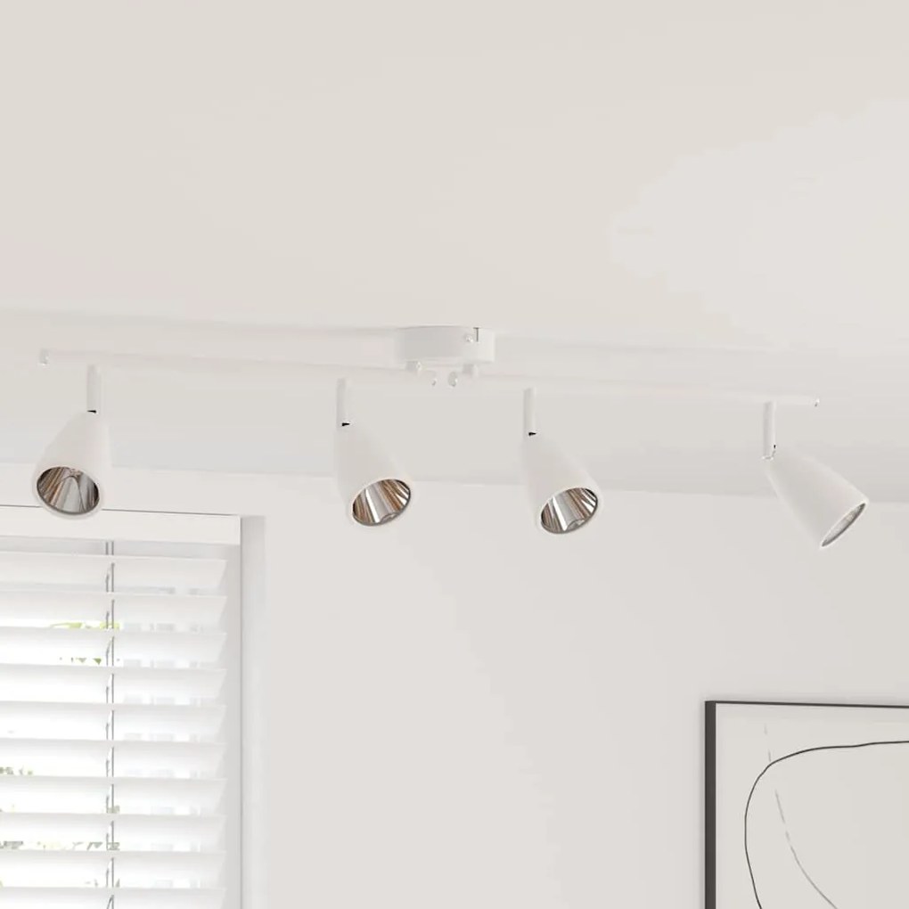 Σποτ οροφής με προβολείς Λευκό 25.5 x 8 x 16 εκ Μέταλλο