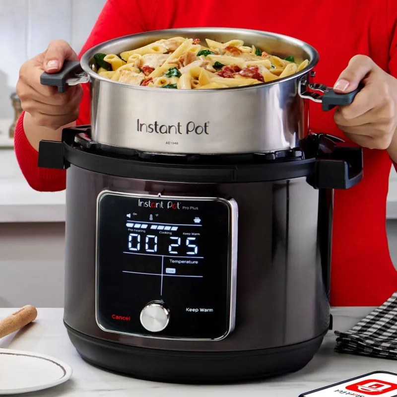 Instant Pot Pro Plus 112020101, 1200W, 5,7 l, 10 προγράμματα, έλεγχος WiFi, Ανοξείδωτο, Μαύρο