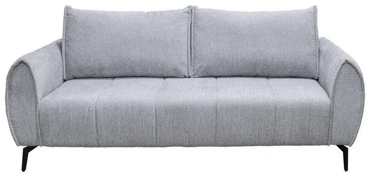 Τριθέσιος Καναπές Velton Fylliana Γκρί χρώμα 222x95x92εκ 222x95x92 εκ.