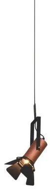 Κρεμαστό Φωτιστικό Οροφής 1xE27 Φ16cm Arlen Homelighting-77-4242-Μαύρο-Χρυσό 77-4242