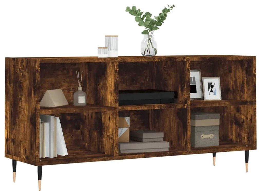 vidaXL Έπιπλο Τηλεόρασης Καπνιστή Δρυς 103,5x30x50 Επεξεργασμένο Ξύλο