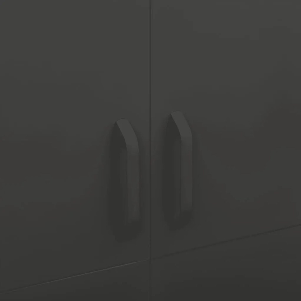 vidaXL Ντουλάπα Ανθρακί 90 x 50 x 180 εκ. από Ατσάλι
