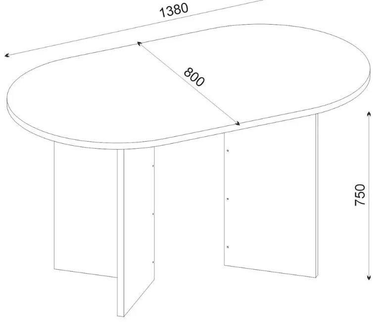 Τραπέζι Cortado Megapap χρώμα λευκό εφέ μαρμάρου 138x80x75εκ.